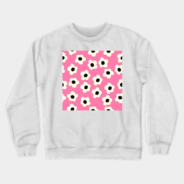 Beautiful Daisy Flower Hand Draw Crewneck Sweatshirt by MichelMM